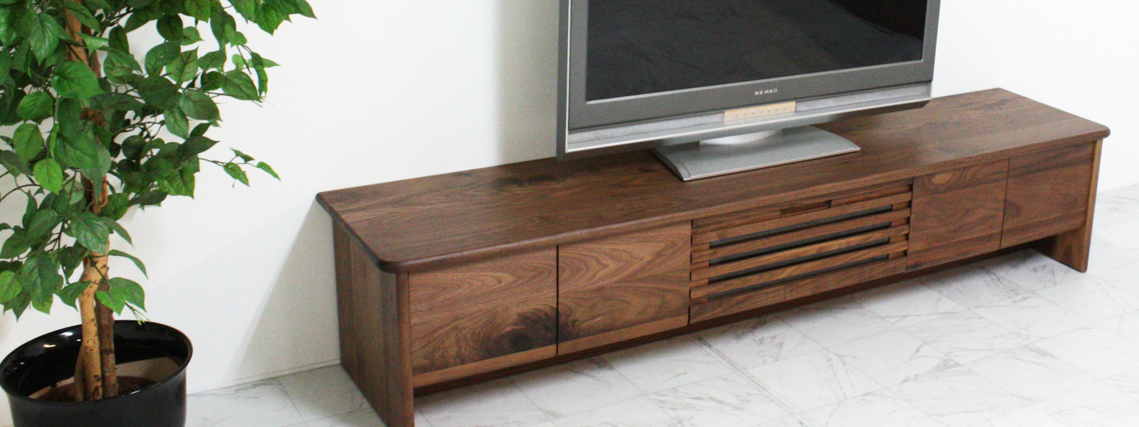 クロッサス テレビボード｜日本製｜ウォールナットRustic ブラック