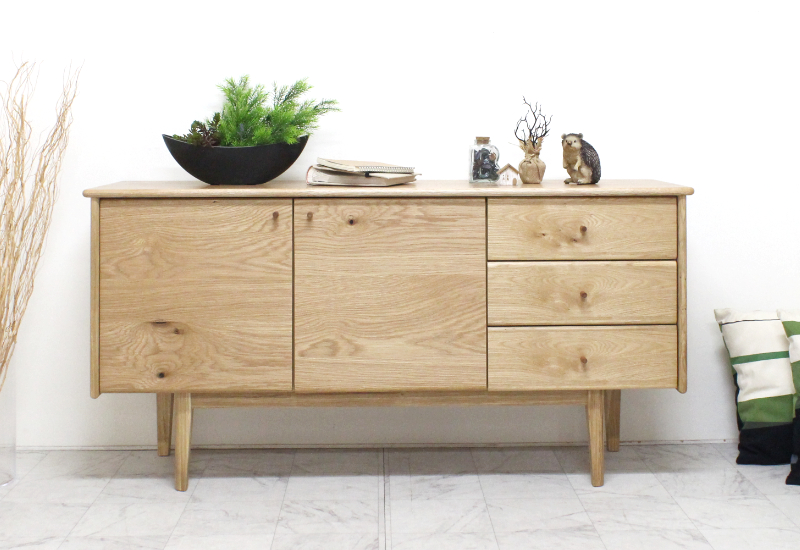 リンダ サイドボード｜ホワイトオークRustic 天然木・無垢の家具専門店